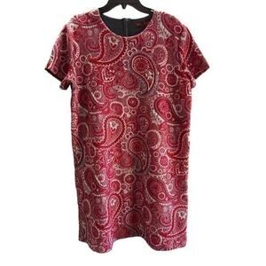 ISLE by Melis Kazan pink paisley thick tapestry style fabric office siren sz L